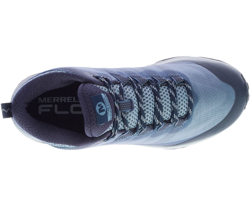 Merrell Moab Speed Mid GORE-TEX® Wide Width Women's Hiking Shoes Navy | 7625-STJKC