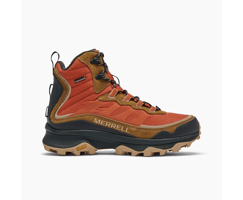 Merrell Moab Speed Thermo Mid Men\'s Waterproof Boots Orange | 6798-ZNBCS