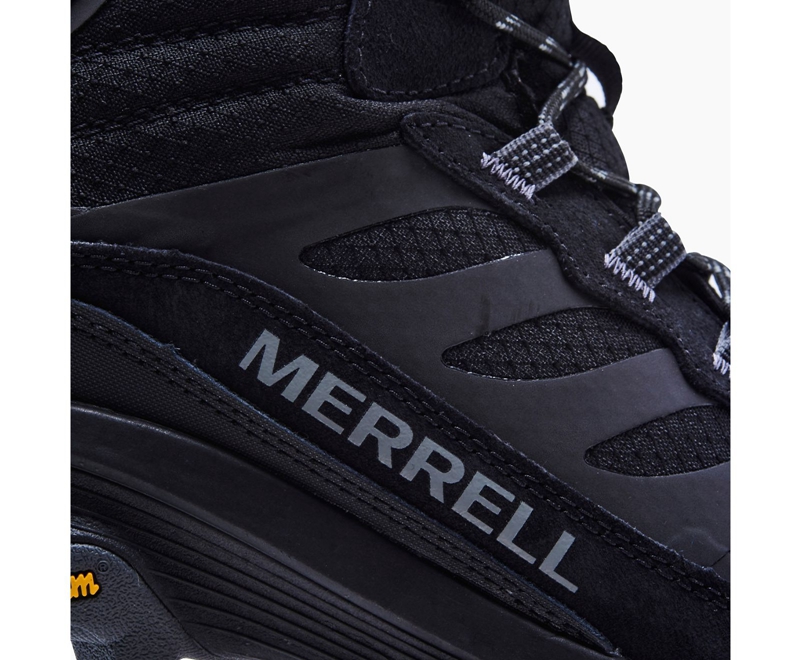 Merrell Moab Speed Thermo Mid Men's Winter Boots Black | 5063-NUYJK