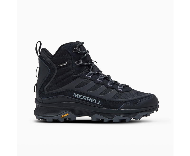 Merrell Moab Speed Thermo Mid Men\'s Winter Boots Black | 5063-NUYJK