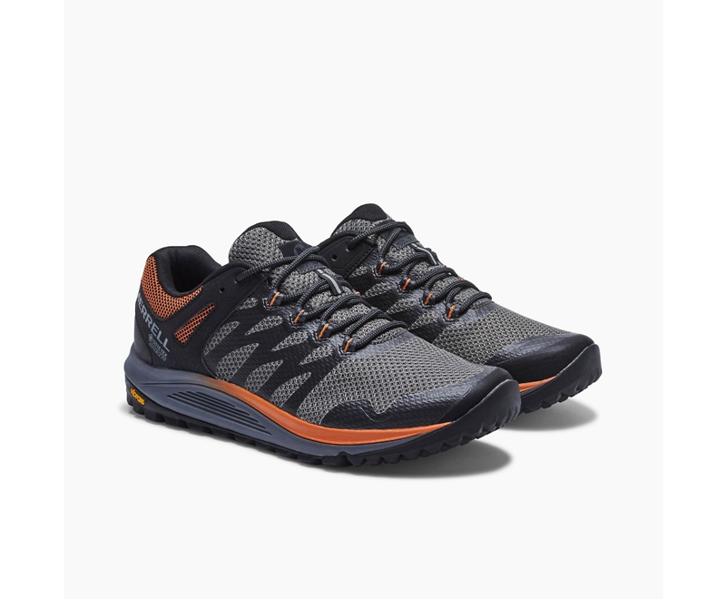 Merrell Nova 2 GORE-TEX® Men's Running Shoes Grey | 3294-IZWSA