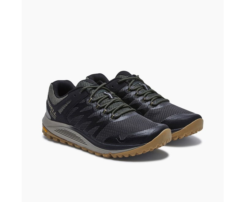 Merrell Nova 2 GORE-TEX® Men's Running Shoes Olive | 4763-JQEXF