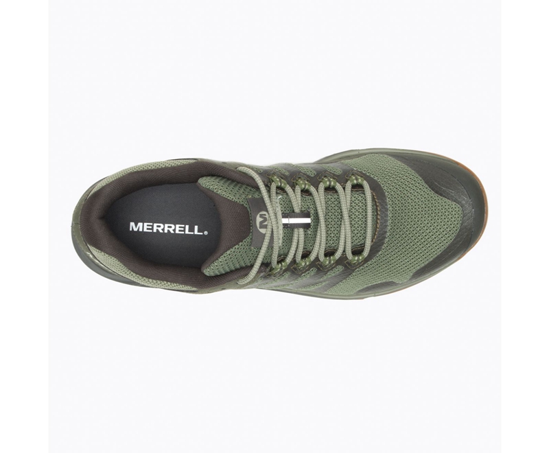 Merrell Nova 2 GORE-TEX® Wide Width Men's Running Shoes Olive | 5436-OSNDR