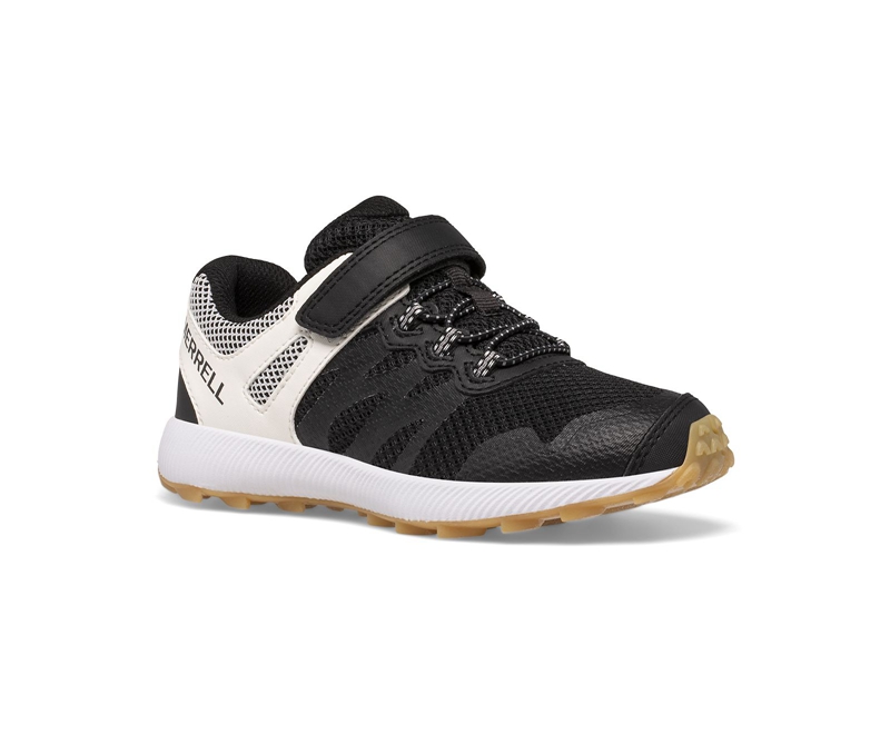 Merrell Nova 2 Kids' Sneakers Black / White | 6309-LEUFP