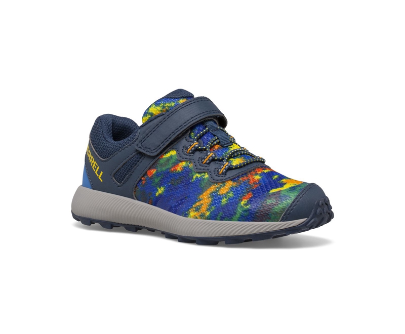 Merrell Nova 2 Kids' Sneakers Blue / Multicolor | 5761-GJQFH