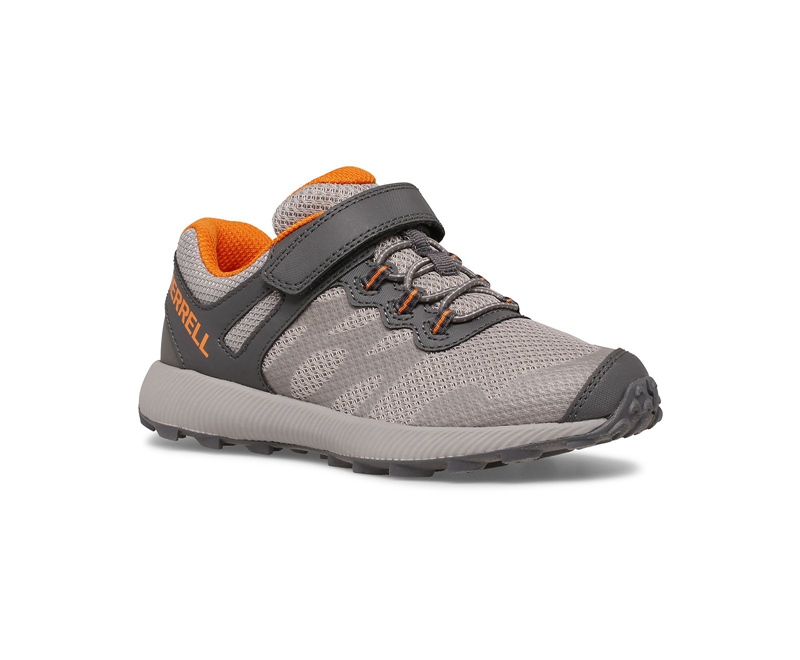 Merrell Nova 2 Kids' Sneakers Grey / Orange | 8159-ULIAP