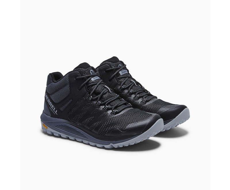 Merrell Nova 2 Mid Men's Running Shoes Black | 2705-LASZU