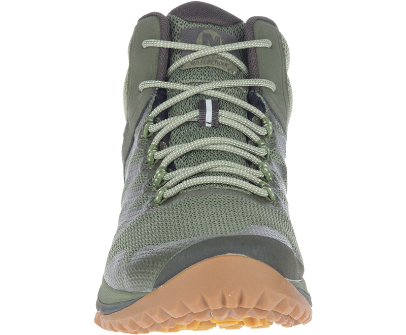 Merrell Nova 2 Mid Men's Running Shoes Olive | 5794-VZPQH