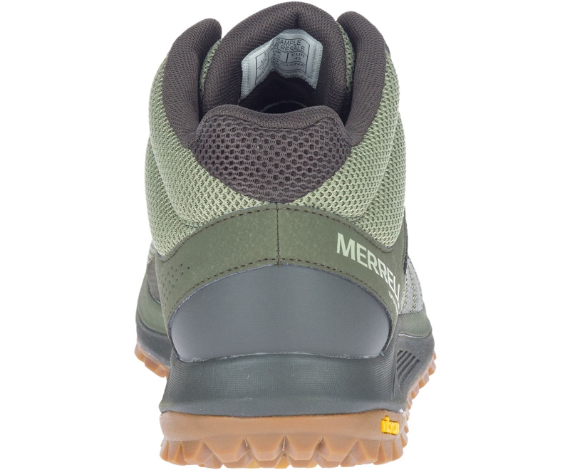 Merrell Nova 2 Mid Men's Running Shoes Olive | 5794-VZPQH