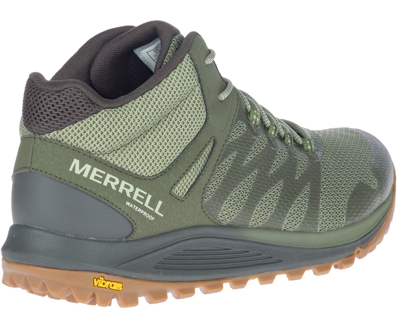 Merrell Nova 2 Mid Men's Running Shoes Olive | 5794-VZPQH