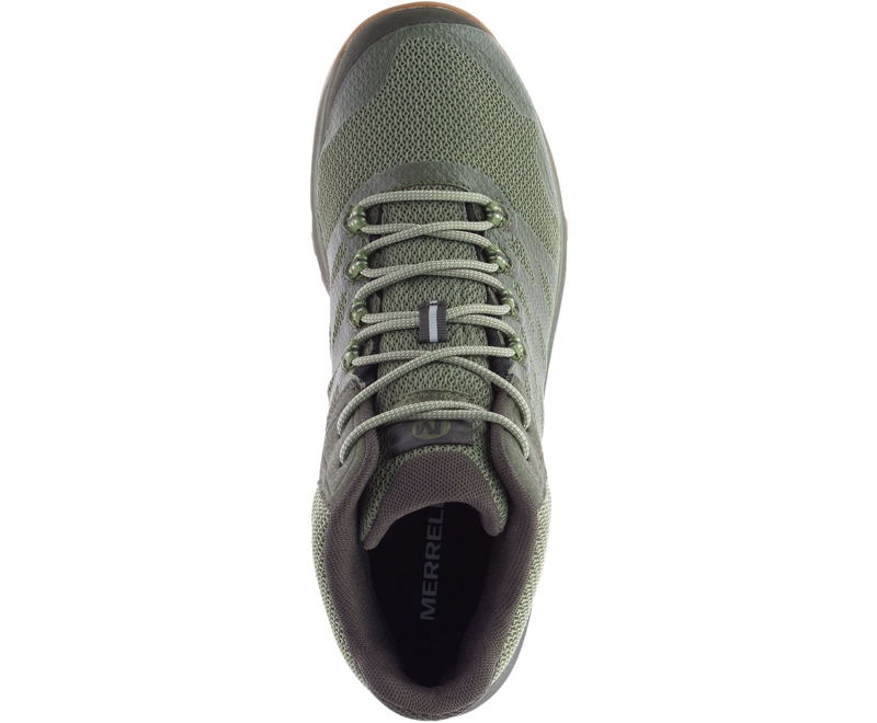 Merrell Nova 2 Mid Men's Running Shoes Olive | 5794-VZPQH