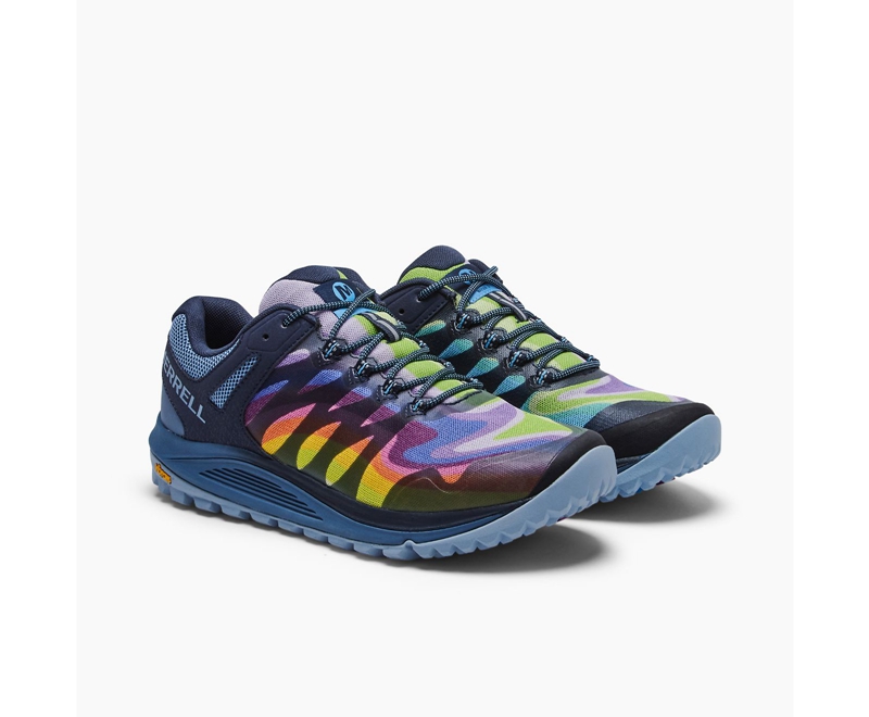 Merrell Nova 2 Rainbow Men's Running Shoes Multicolor | 6381-IUDJO