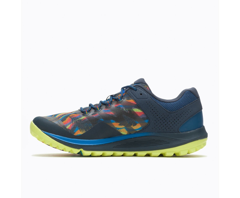 Merrell Nova 2 Rainbow Mountain 3 Wide Width Men's Running Shoes Multicolor | 8201-FCKXY