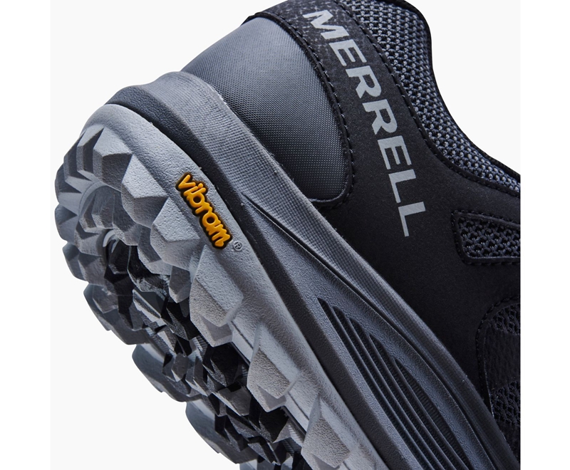 Merrell Nova 2 Wide Width Men's Trail Running Shoes Black | 3490-RPZEN