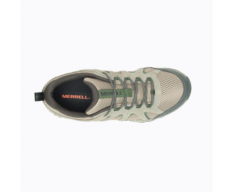 Merrell Oakcreek Wide Width Men's Hiking Shoes Olive | 1368-YLRTW