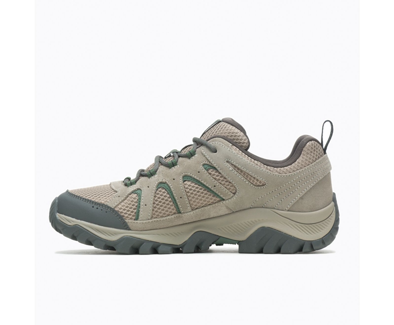 Merrell Oakcreek Wide Width Men's Hiking Shoes Olive | 1368-YLRTW