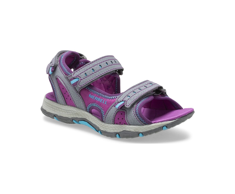 Merrell Panther 2.0 Kids' Sandals Grey | 1720-VXKDY