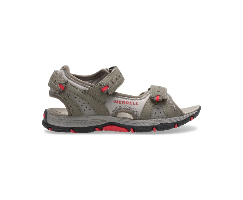 Merrell Panther 2.0 Kids\' Sandals Olive | 3102-FMWVC