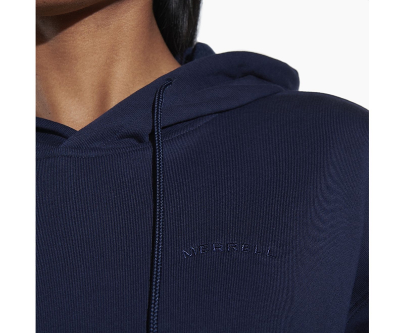 Merrell Scrap Pullover Women's Hoodie Navy | 1460-ZTSJL