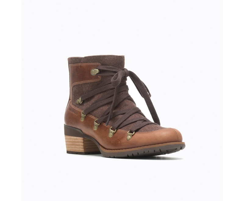 Merrell Shiloh II Women's Winter Boots Brown | 6134-OBLZA