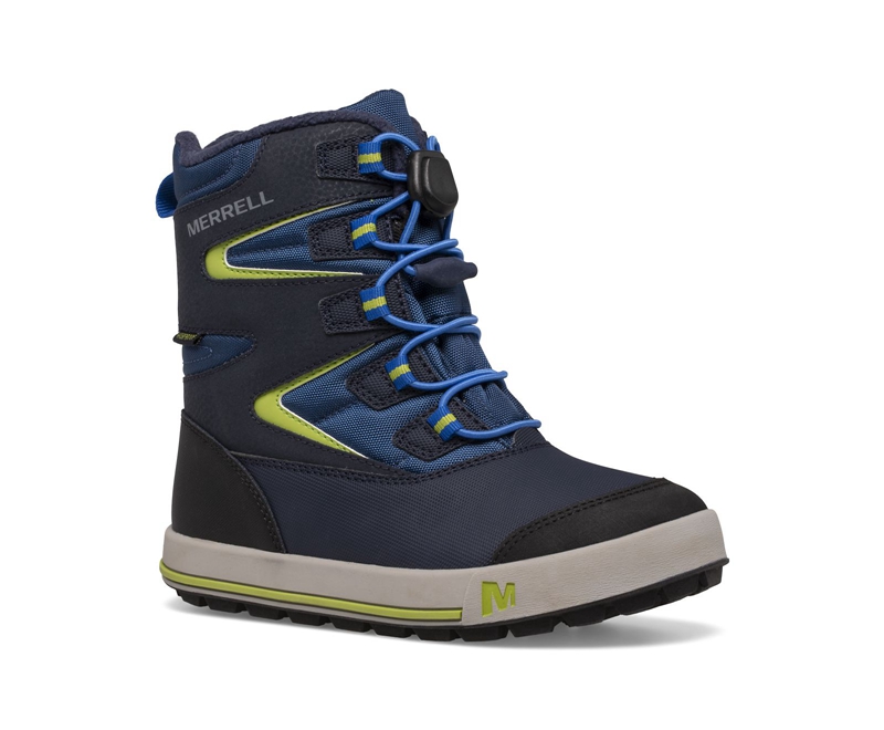 Merrell Snow Bank 3.0 Kids' Hiking Boots Navy | 5712-IMLNO