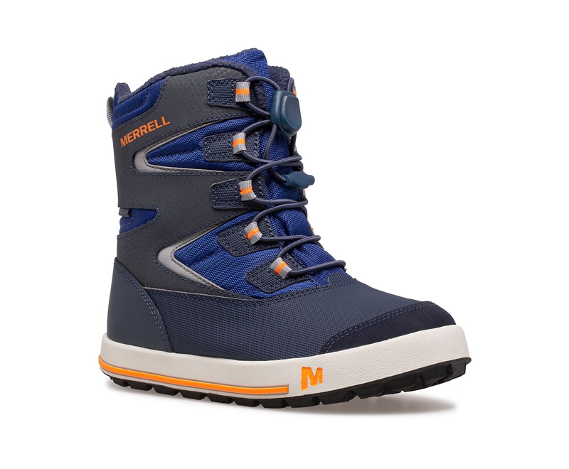 Merrell Snow Bank 3.0 Kids' Winter Boots Navy | 5147-AYPHV