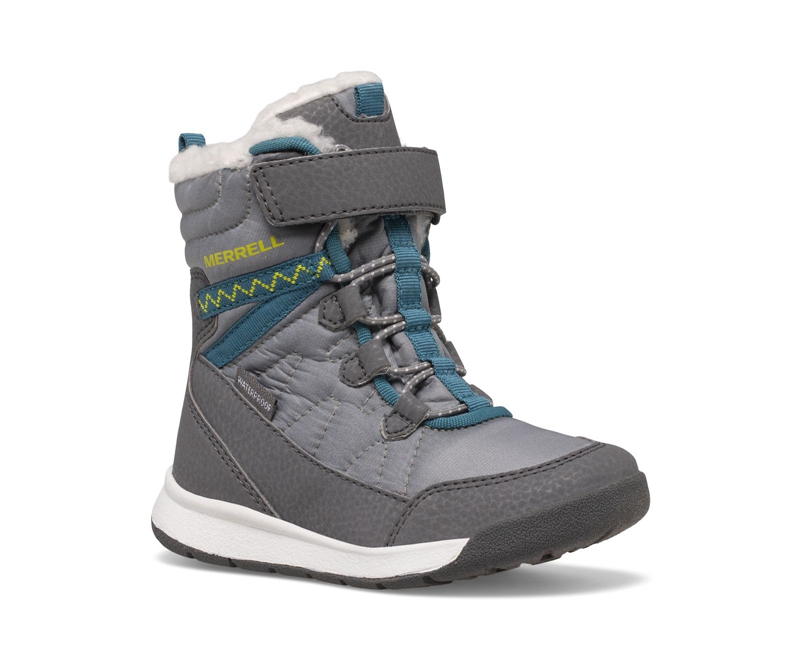 Merrell Snow Crush 3.0 Jr. Kids' Hiking Boots Grey | 8420-HMFQE