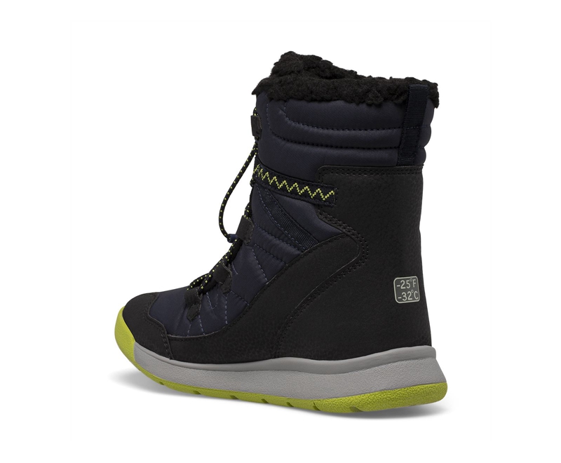 Merrell Snow Crush 3.0 Kids' Waterproof Boots Navy | 3294-GXAUZ