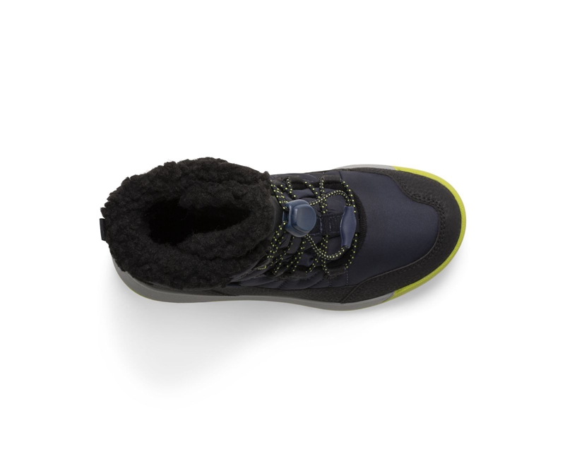 Merrell Snow Crush 3.0 Kids' Waterproof Boots Navy | 3294-GXAUZ