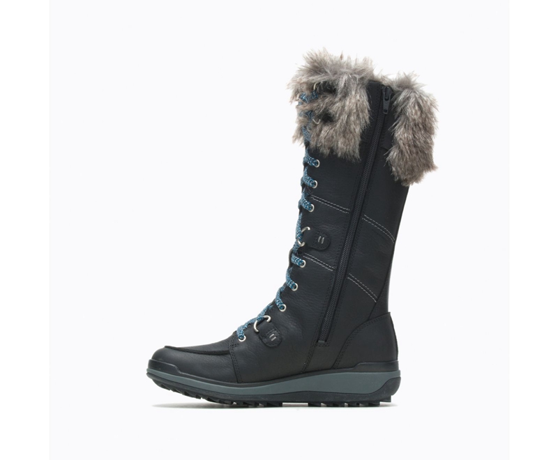 Merrell Snowcreek Tall Polar Women's Waterproof Boots Black | 8357-VTLWA