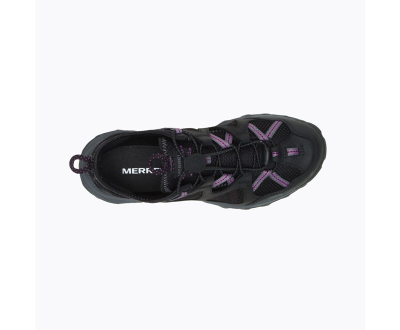 Merrell Speed Strike Leather Sieve Women's Sandals Black | 0678-WEAXK