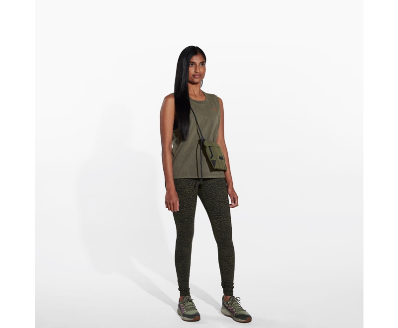 Merrell Sunbaked Tank Women's Vest Olive | 3894-AEVIO