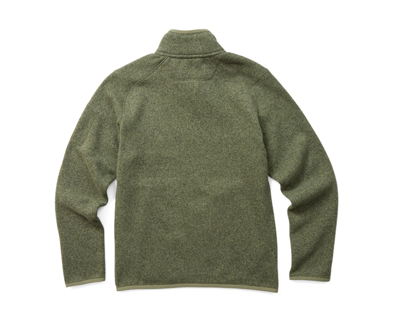 Merrell Sweater Weather Full Zip Men's Jackets Olive | 0532-HKQGY