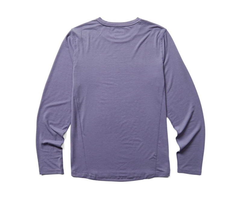 Merrell Tencel™ Long Sleeve Men's Sweatshirts Purple | 9436-FKMRL