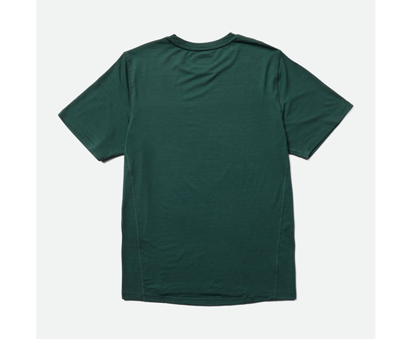 Merrell Tencel™ Sleeve Men's T Shirts Green | 6482-VDNXT