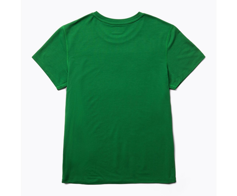 Merrell Tencel™ Sleeve Women's T Shirts Green | 3297-SRWJT