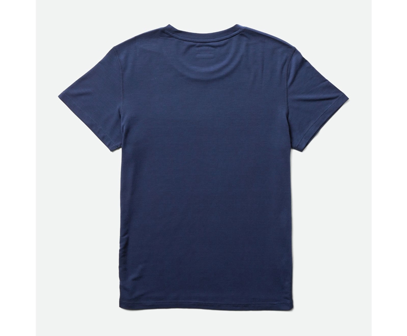 Merrell Tencel™ Sleeve Women's T Shirts Navy | 9371-MIQPN