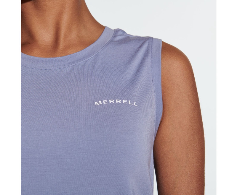 Merrell Tencel™ Tank Women's Vest Silver | 3025-QYOEM