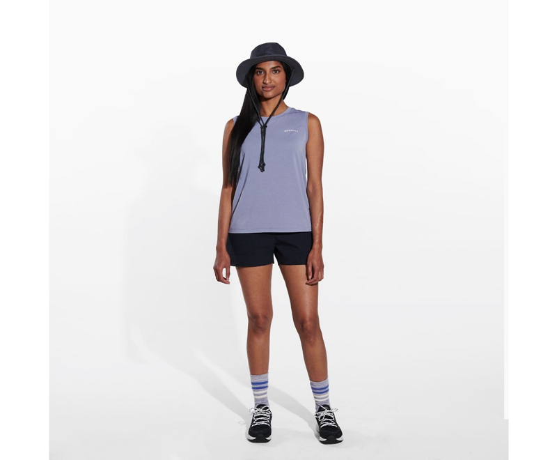 Merrell Tencel™ Tank Women's Vest Silver | 3025-QYOEM