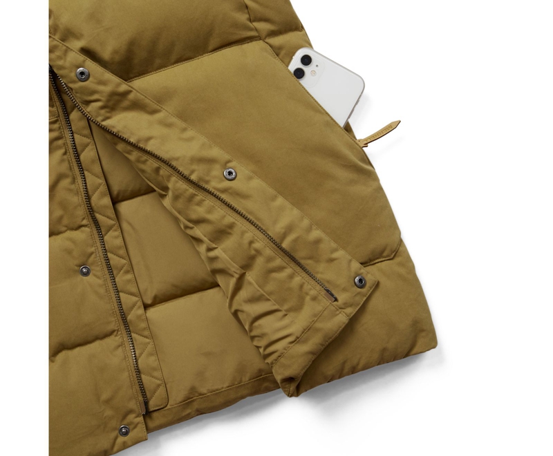 Merrell Terrain Cotton Parka Women's Jackets Olive | 1704-LOMJS