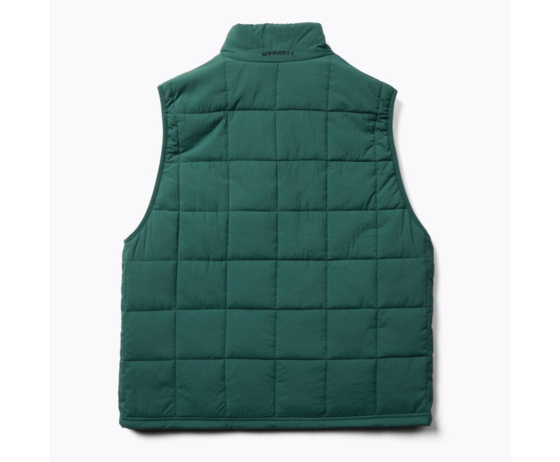 Merrell Terrain Insulated Men's Vest Green | 3289-WUIHO