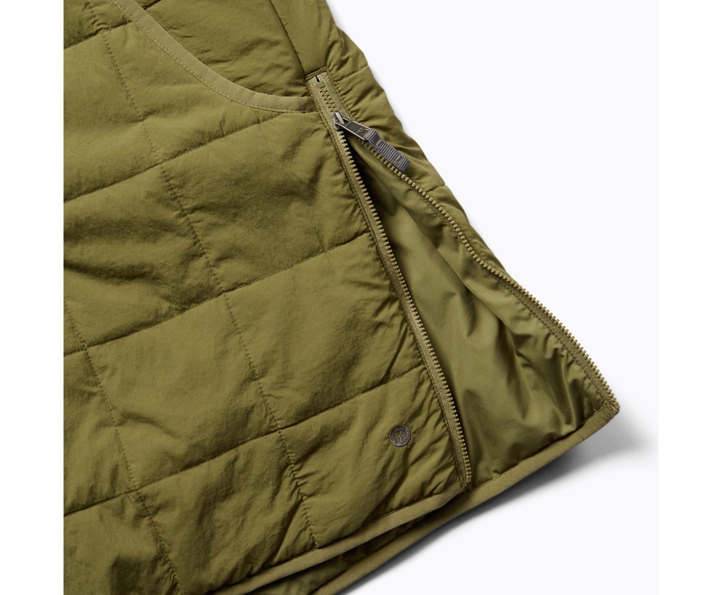 Merrell Terrain Insulated Parka Women's Jackets Olive | 6312-DAPJZ