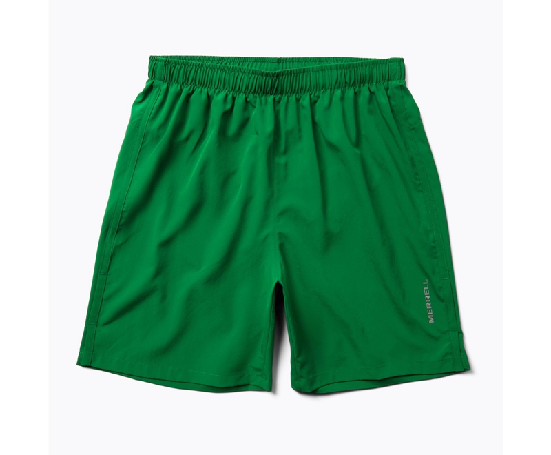 Merrell Terrain Run Men\'s Shorts Green | 6129-SKOJD