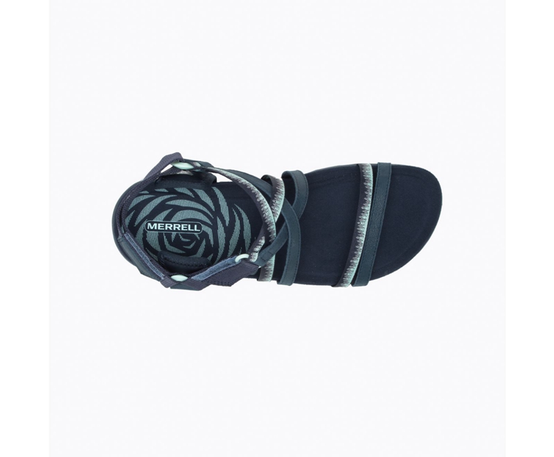 Merrell Terran 3 Cush Lattice Women's Sandals Navy | 2590-JXYVF