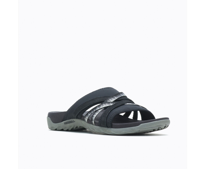 Merrell Terran 3 Cush Slide Women's Sandals Black | 3174-QYBWX