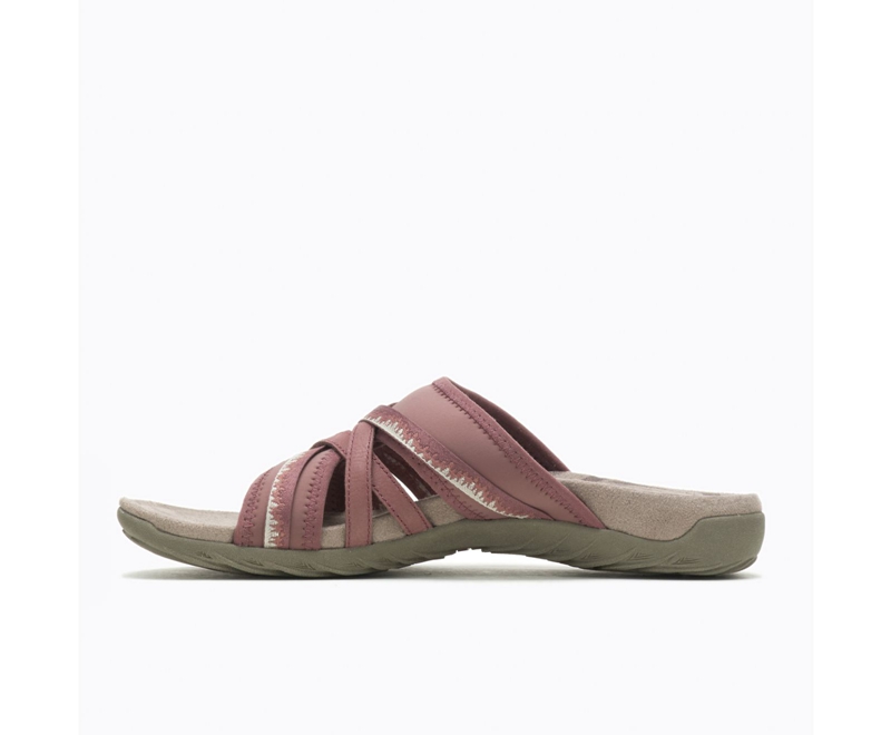 Merrell Terran 3 Cush Slide Women's Sandals Burgundy | 8649-QFYVW