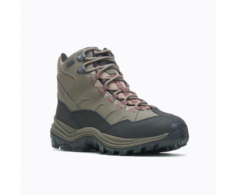 Merrell Thermo Chill Mid Men's Hiking Boots Olive | 0835-FUIXL