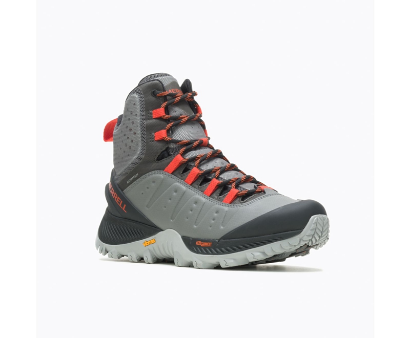 Merrell Thermo Cross 3 Mid Men's Waterproof Boots Grey | 1843-CTPQD