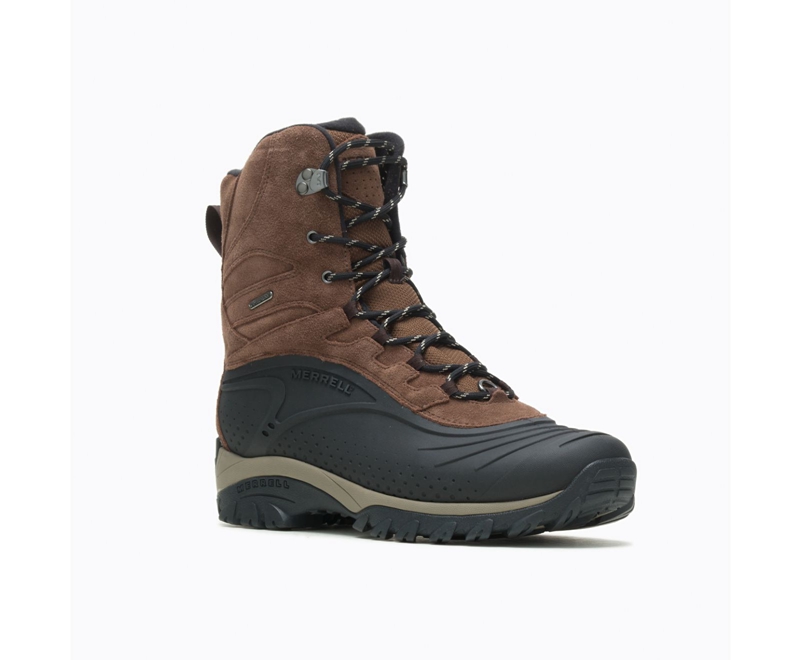 Merrell Thermo Frosty Tall Shell Men's Waterproof Boots Coffee | 1968-AENQW