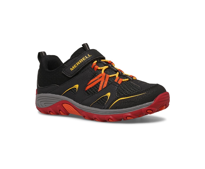 Merrell Trail Chaser Kids' Sneakers Black / Grey / Red | 3697-UZJQD